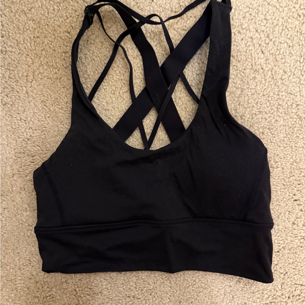Balance Athletica Black Strappy Sports Bra